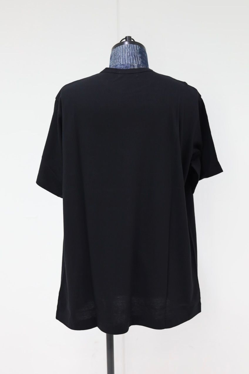Yohji Yamamoto 26SS 半袖プリントTシャツ(HK-T76-985)BLACK★1月17日(土)新作発売！