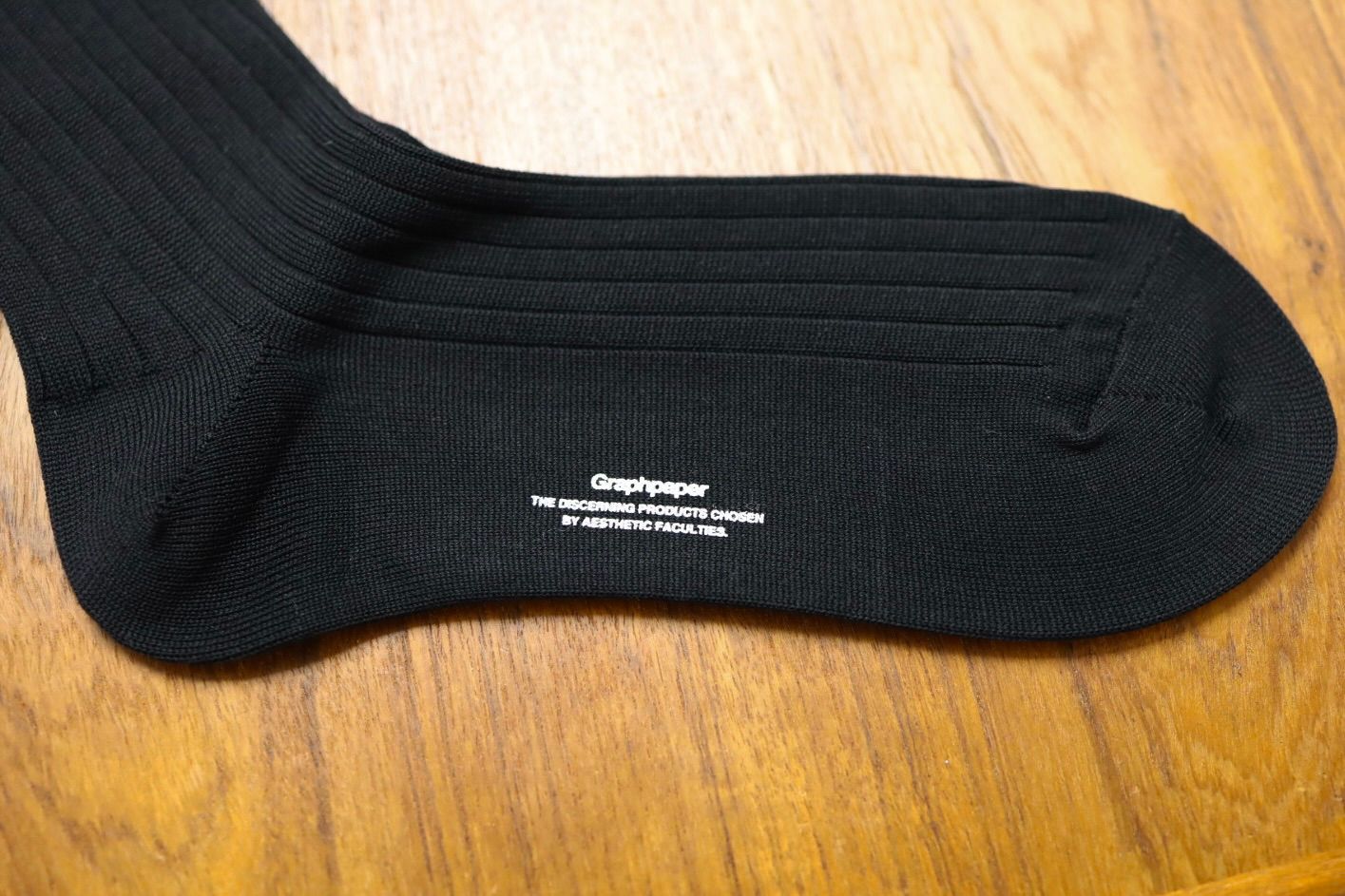 グラフペーパー26SS Graphpaper Rib Socks(GU261-90291B) BLACK☆1月24日(土)発売！
