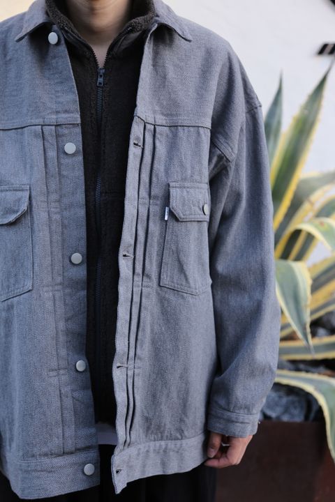 Graphpaper Colorfast Denim Blouson"GRAY"Style.2020.10.25.