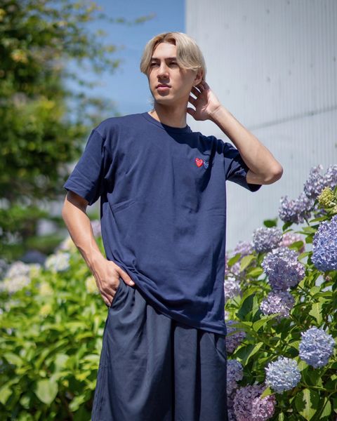 PLAY COMME des GARCONS ダブルハートTシャツ スタイル 2024.6.17