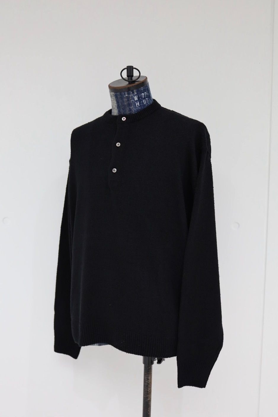 アプレッセ 2026 STYLE1 Washed Silk Nep Henry Neck Sweater(26SAP-03-08)BLACK☆1月10日(土)発売！