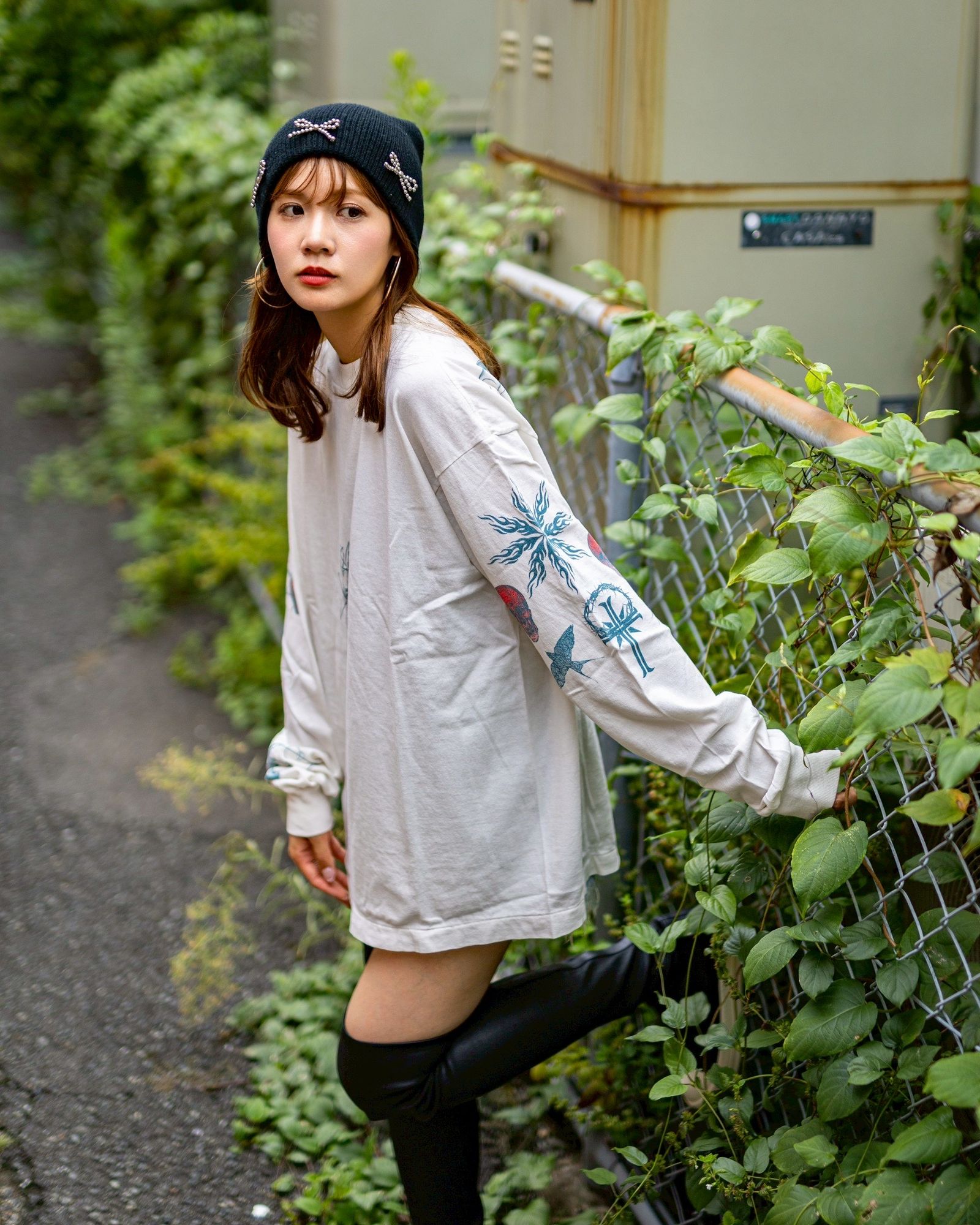 セントマイケル Tシャツ TATOO DW_LS TEE(SM-HR1-0000-C29)WHITE★9月13日(土)発売！