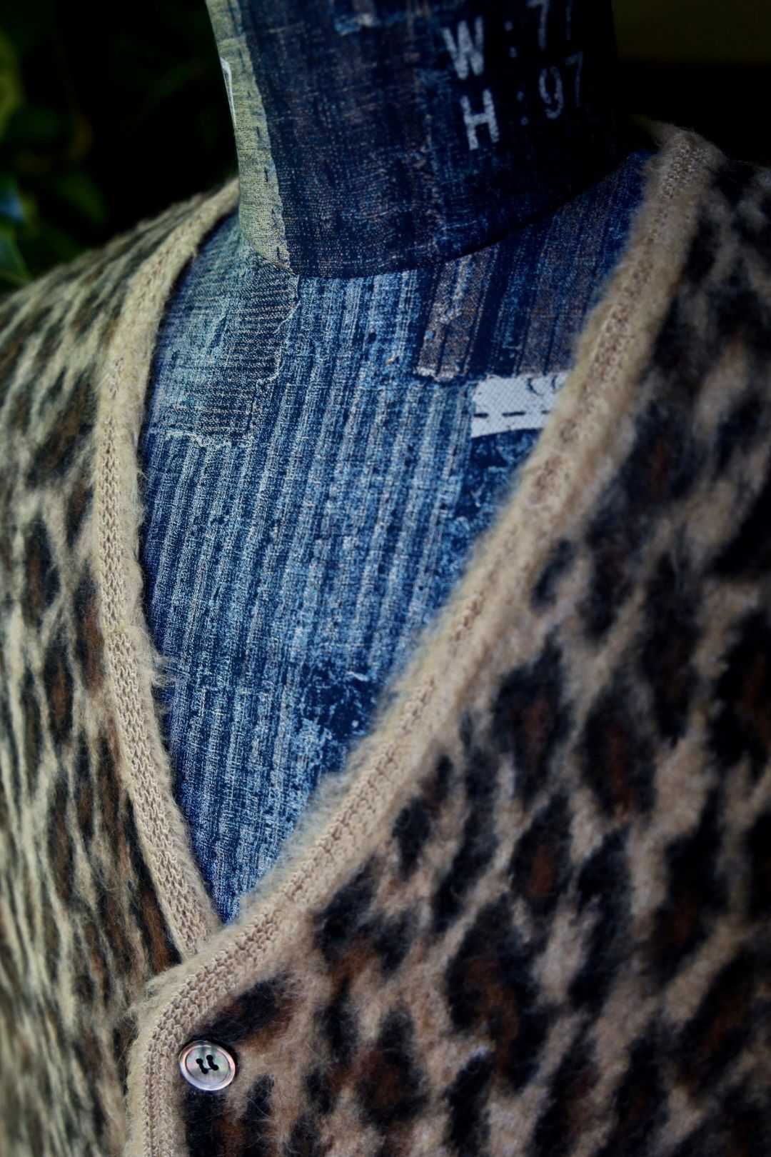 セントマイケル24AW MOHAIR CARDIGAN(SM-YS1-0000-059)LEOPARD