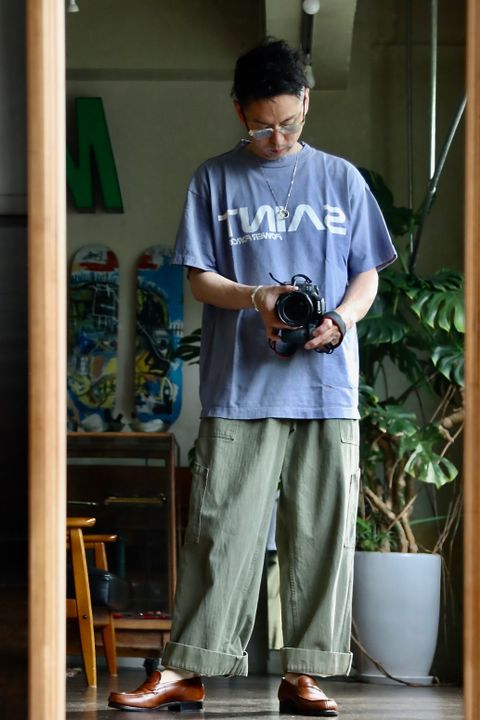 ©SAINT M×××××× 22SS SS M6 TEE SM-S22-0000-026 NAVY style.