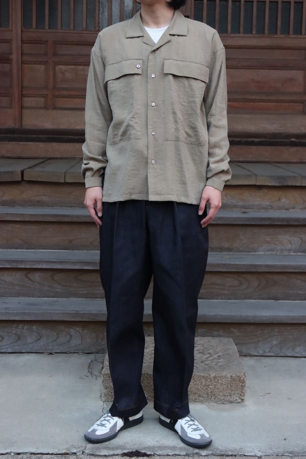 SEEALL ZIP PULLOVER JACKET,DOUBLE WAIST BELT PANTS set up style. 2022.03.17.