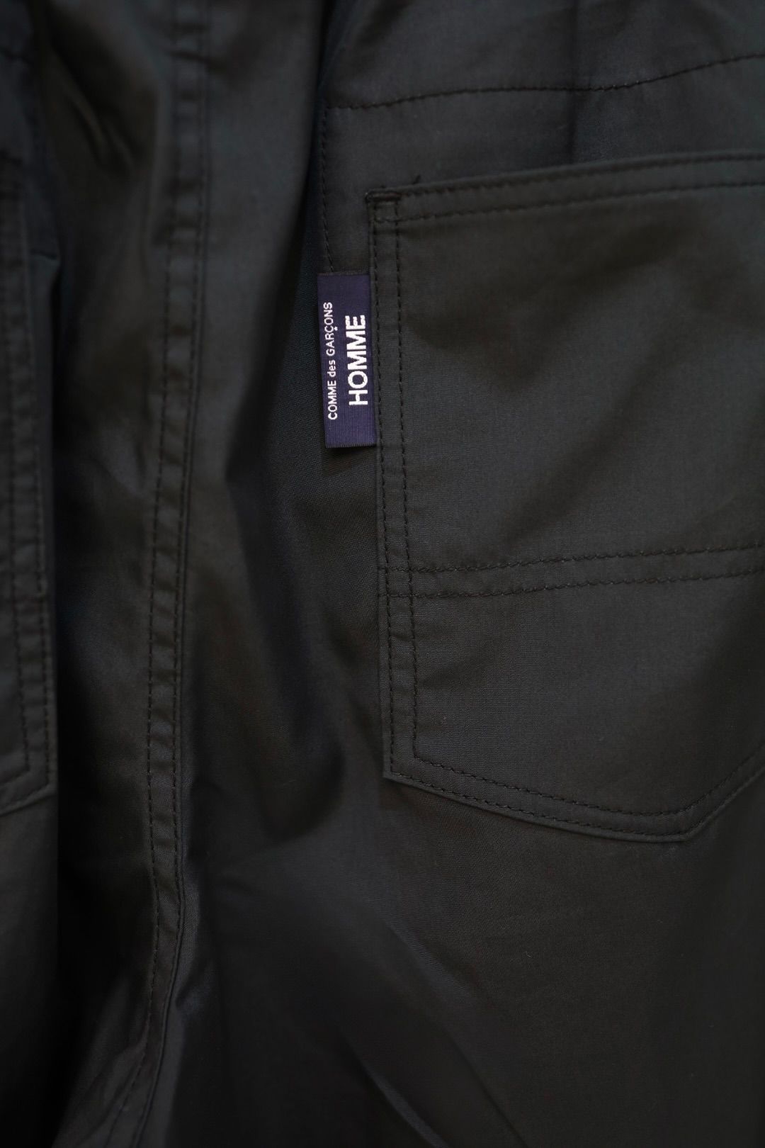 コムデギャルソンオム26SS 綿ブロード ベイカーパンツ(HQ-P103-051)BLACK★4月3日(金)発売！