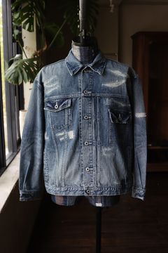 ファンダメンタル デニムジャケットDENIM JACKET 5YR WASH(FA24JK13H)INDIGO