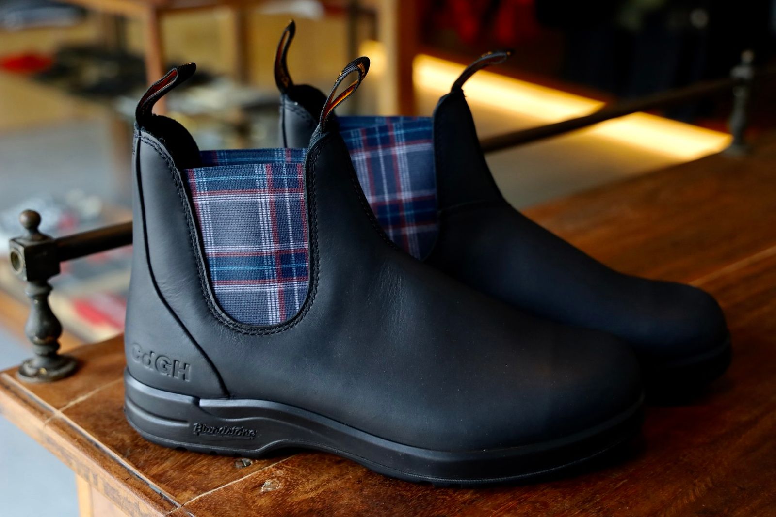 コムデギャルソンオム25FW BLUNDSTONEサイドゴアブーツ(HP-K103-001)BLACK☆新作発売！