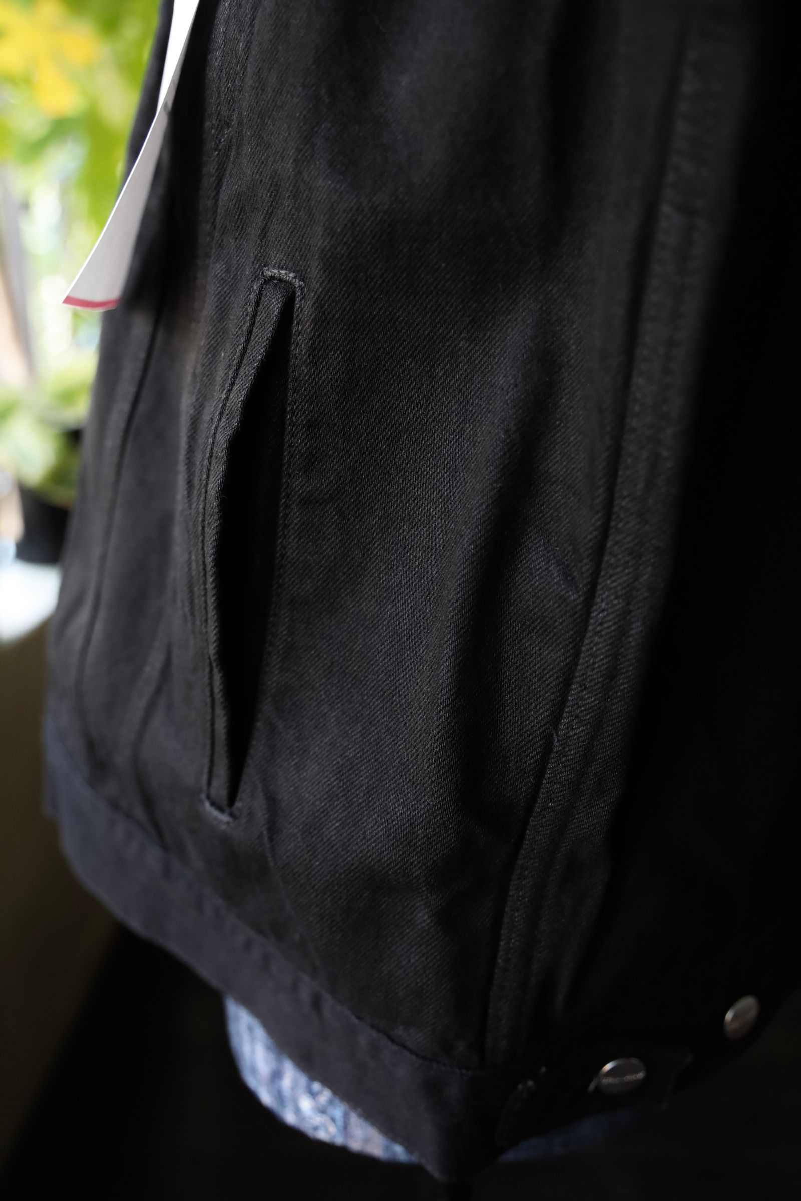 グラフペーパー 25AW Selvage Denim Trucker Jacket(GM253-20055RB)BLACK_WASHED