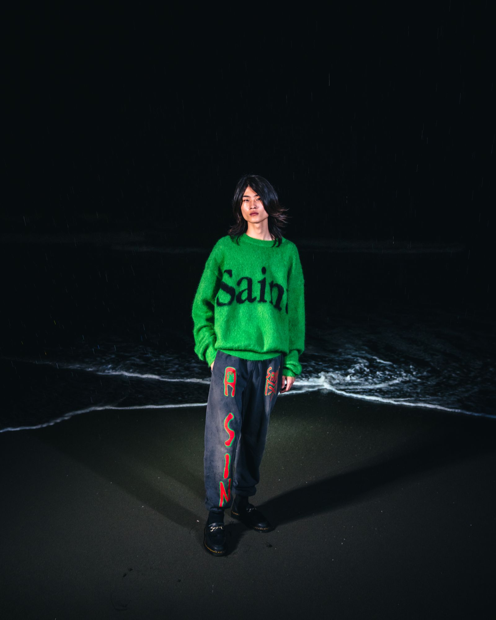 SAINT M×××××× - セントマイケル 23AWニット SAINT CREW NECK KNIT(SM 