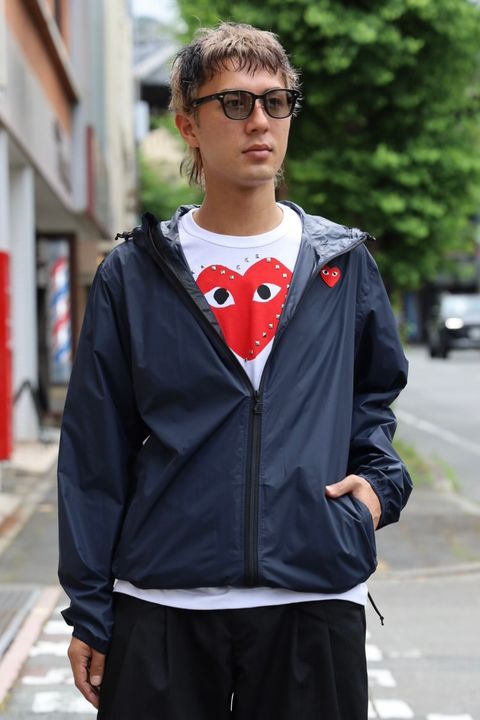 PLAY COMME des GARCONS K-WAYフルジップアップナイロンパーカー PICK UP STYLE
