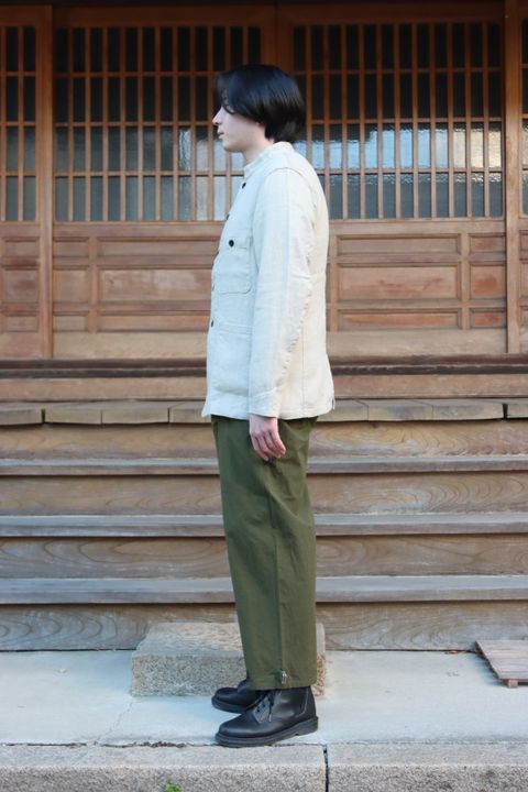 Ets.MATERIAUX 22SS French work jacket"OFF WHITE"style