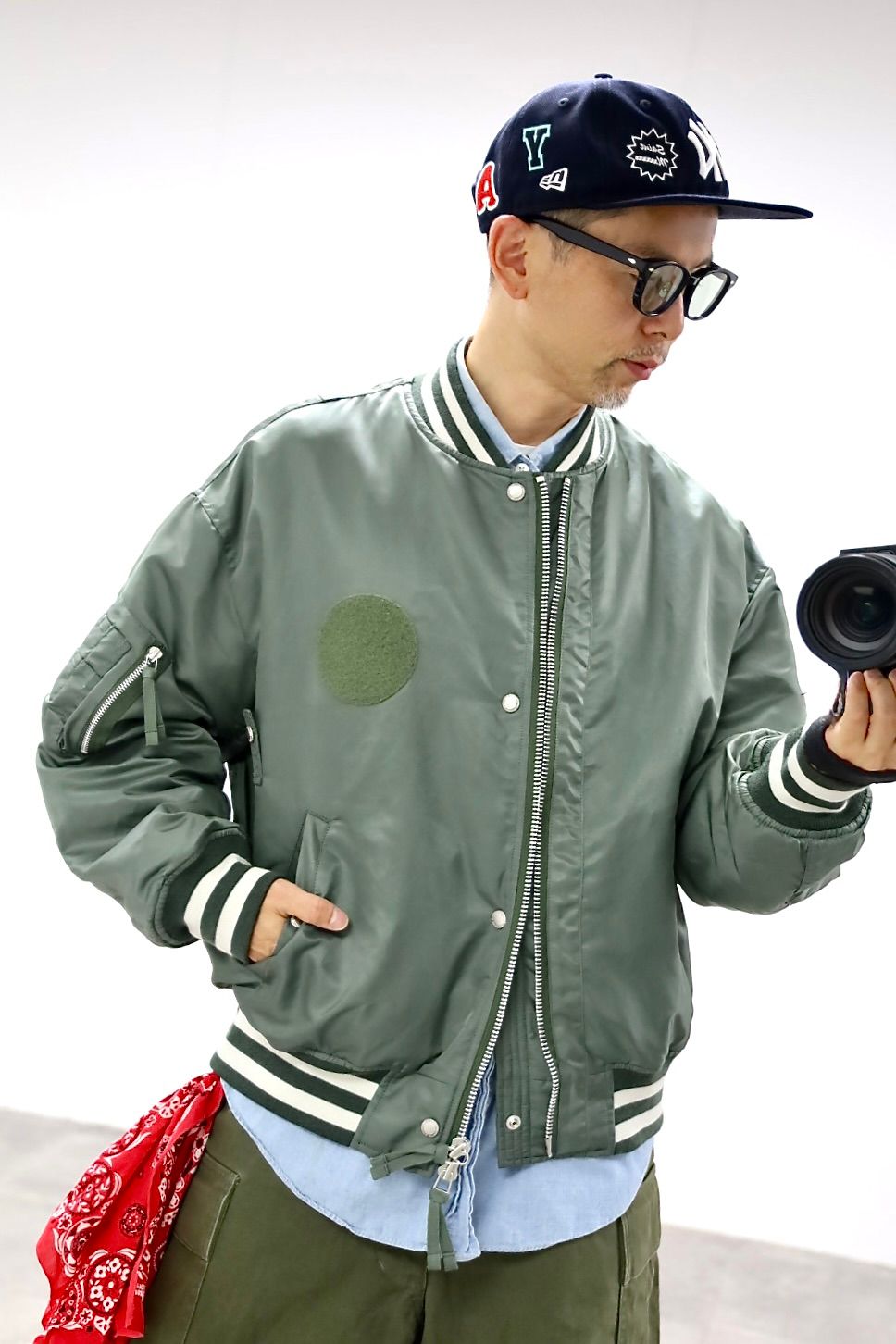 COMME des GARCONS HOMME 26FW リブライン入りナイロンツイルジャケットスタイル