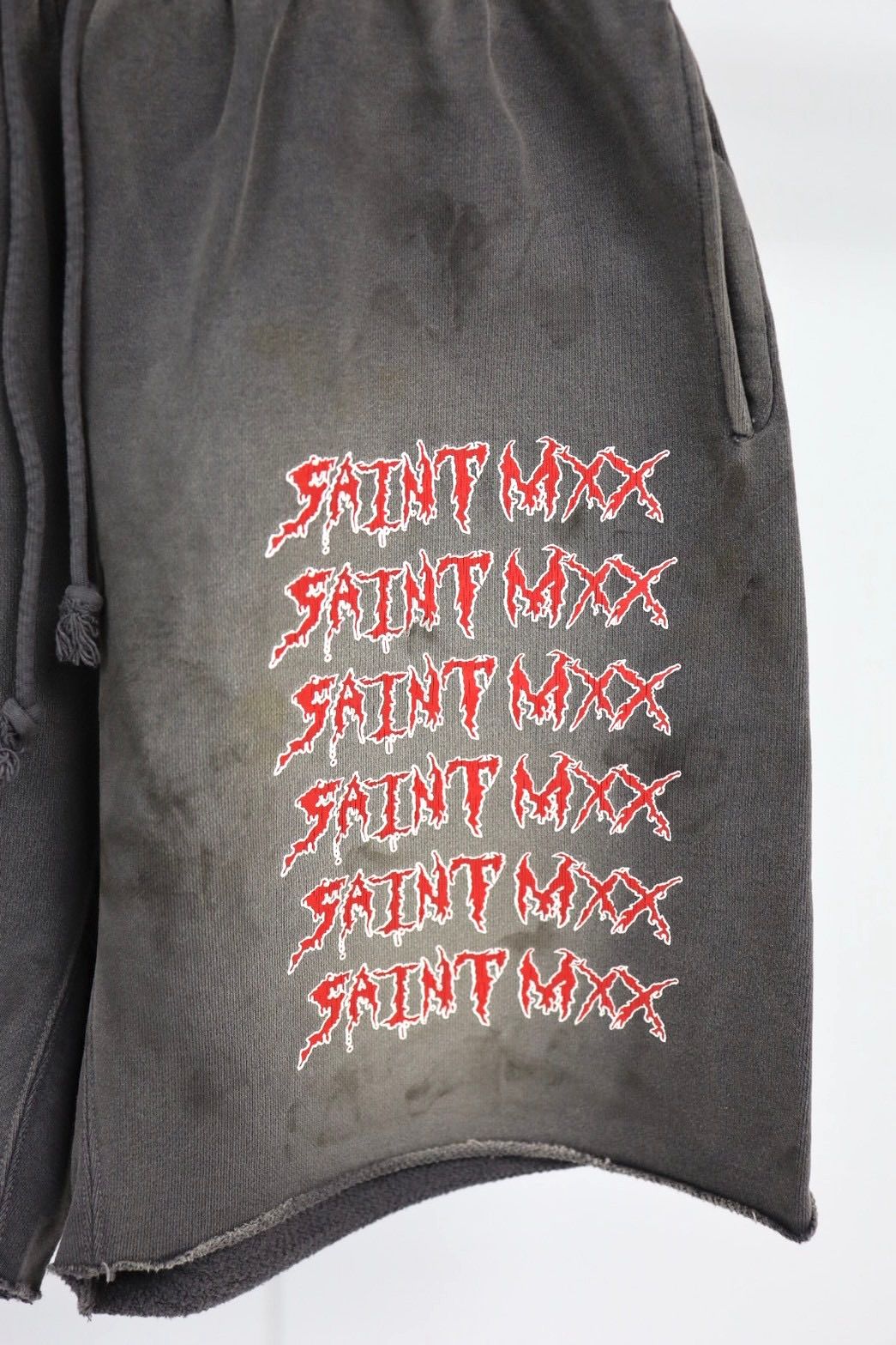 セントマイケル 26SS SAINT MXX SWEAT SHORTS(SM-MK8-0000-068)CHARCOAL☆4月11日(土)発売！
