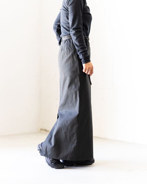 blurhms 25FW Cotton Serge Belted Skirt style.2025.08.07