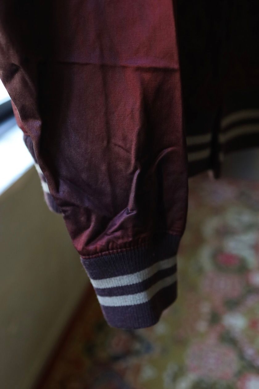 BOW WOW 25FWバウワウ BASEBALL CHAMPION SATIN JACKET AGED(BW252-BCSJ)AGED BURGANDY★10月25日(土)発売!