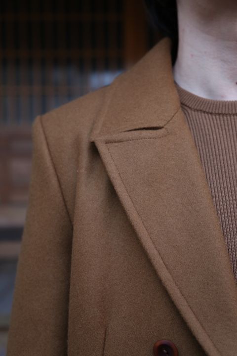 JUNYA WATANABE CDG MAN 新作ウールメルトン×ウールナイロンツイードコート style.2020.11.29.