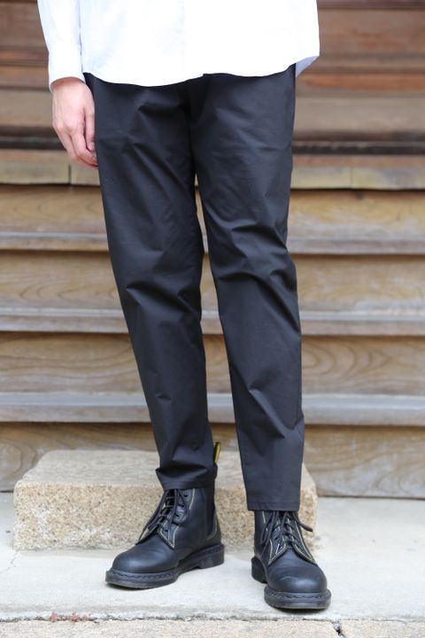 Graphpaper Stretch Typewriter Slim Chef Pants"BLACK" Style.2020.7.3.