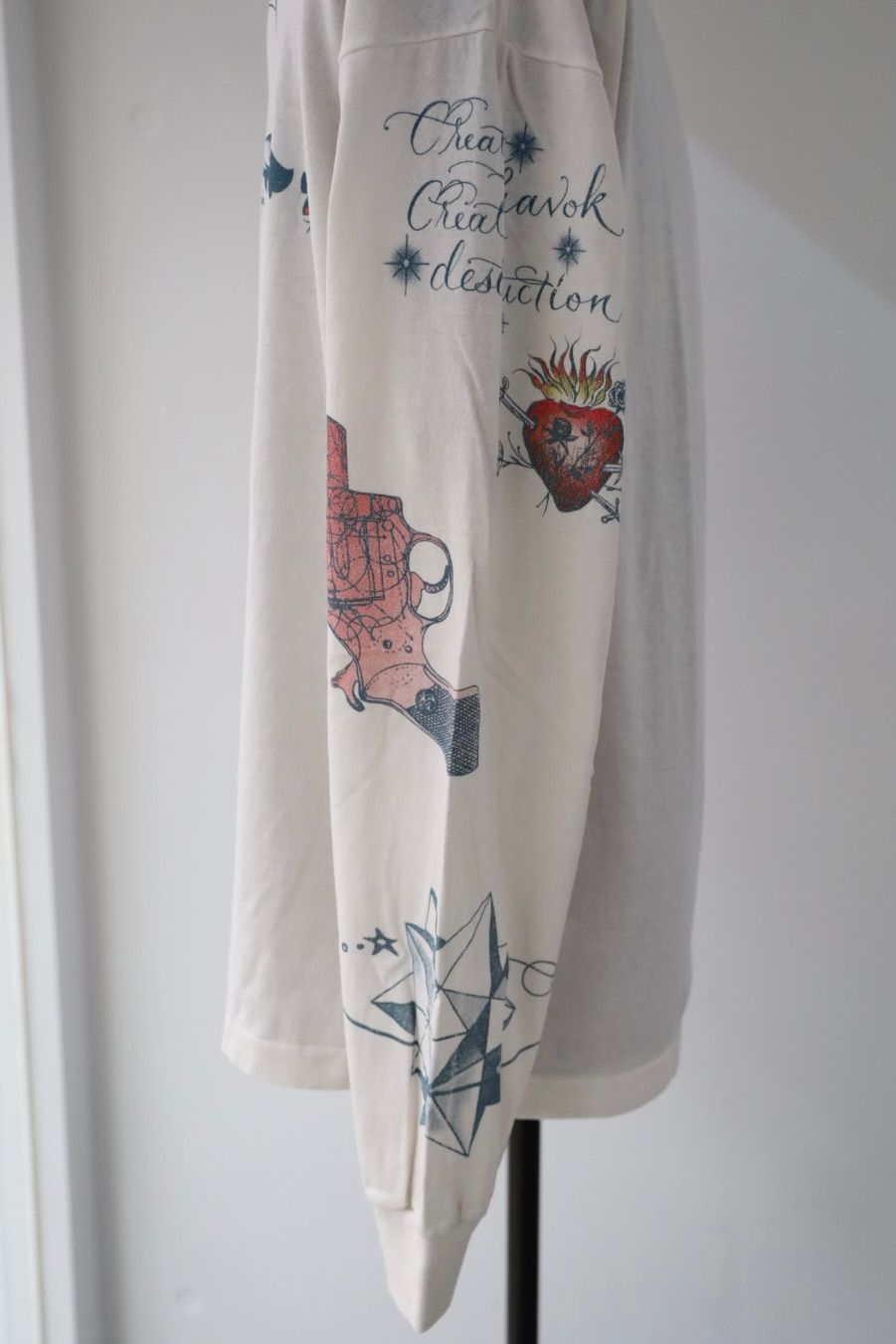 セントマイケル Tシャツ TATOO DW_LS TEE(SM-HR1-0000-C29)WHITE★9月13日(土)発売！