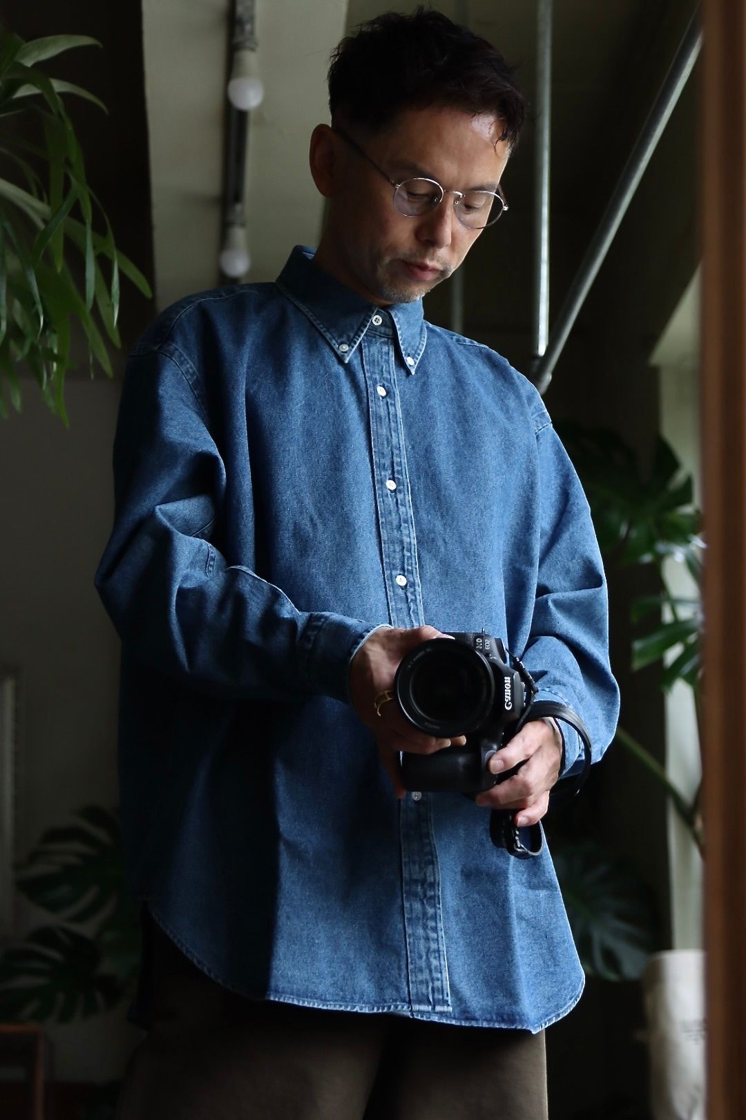 【サイズ2】A.PRESSE アプレッセ 22SS BD DENIM SHIRT