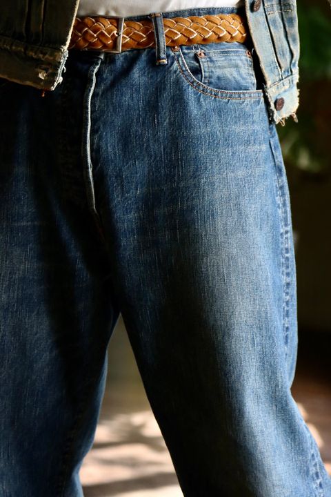 A.PRESSEデニム Washed Denim Wide Pantsスタイル