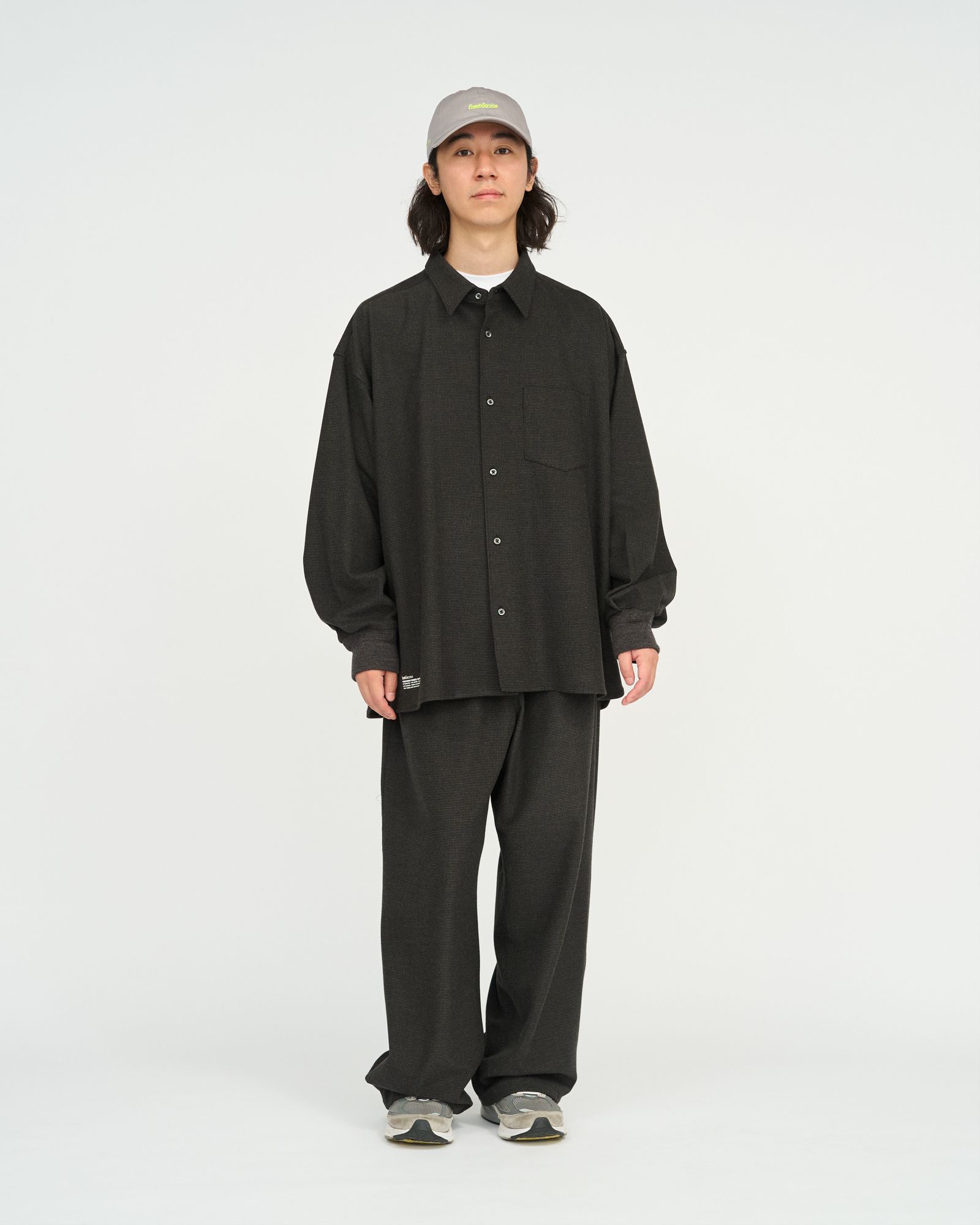 フレッシュサービス 26AW PRESWARM® RIBBED CUFF SHIRT(FSC263-50052)HOUNDSTOOTH☆9月26日(土)新作発売！