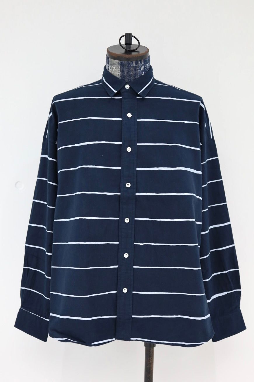 S.F.C 2026FW エスエフシー SIDE STRIPES NEL SHIRT(SFCFW26S03)Navy☆10月17日(土)発売！