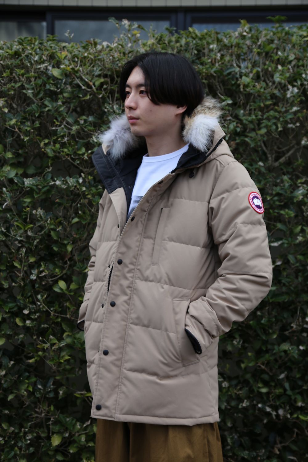 CANADA GOOSE カナダグース 新作CARSON PARKA FF(3805MA)"CAMEL" style.2020.12.20.