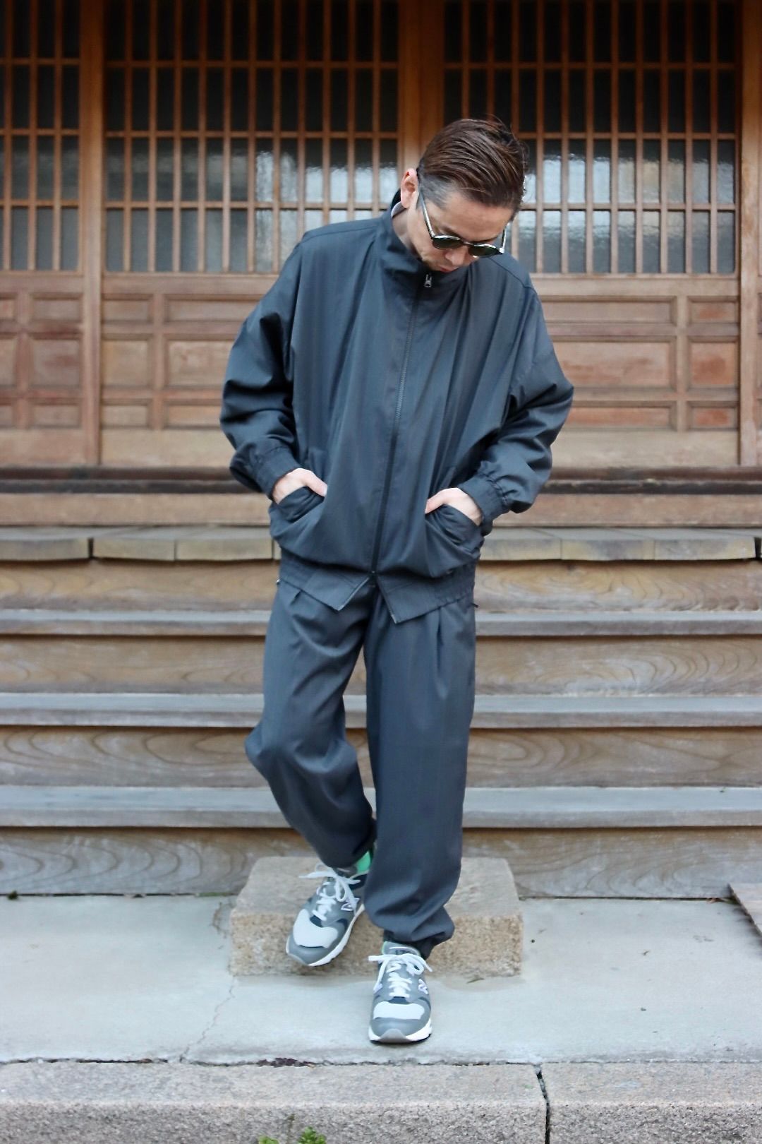 is-ness×NEAT LORO PIANA SPORT FABRICS PANTS"CHARCOAL"イズネス22SS