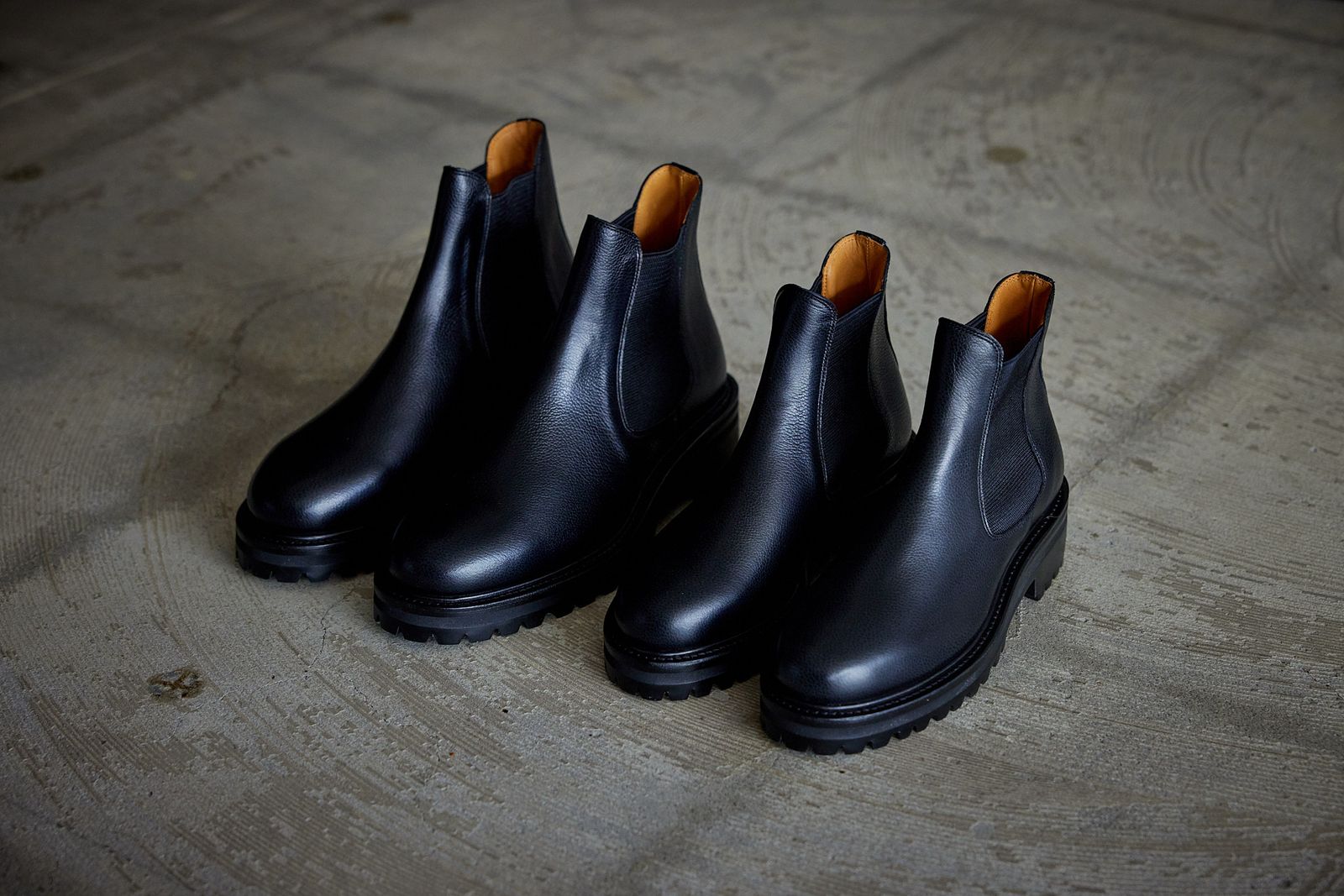 FOOTWORKSフットワークス サイドゴアブーツ WOMENS Side Gore Boots in Grain Leather(F03-0001_W)BLACK☆新作発売！