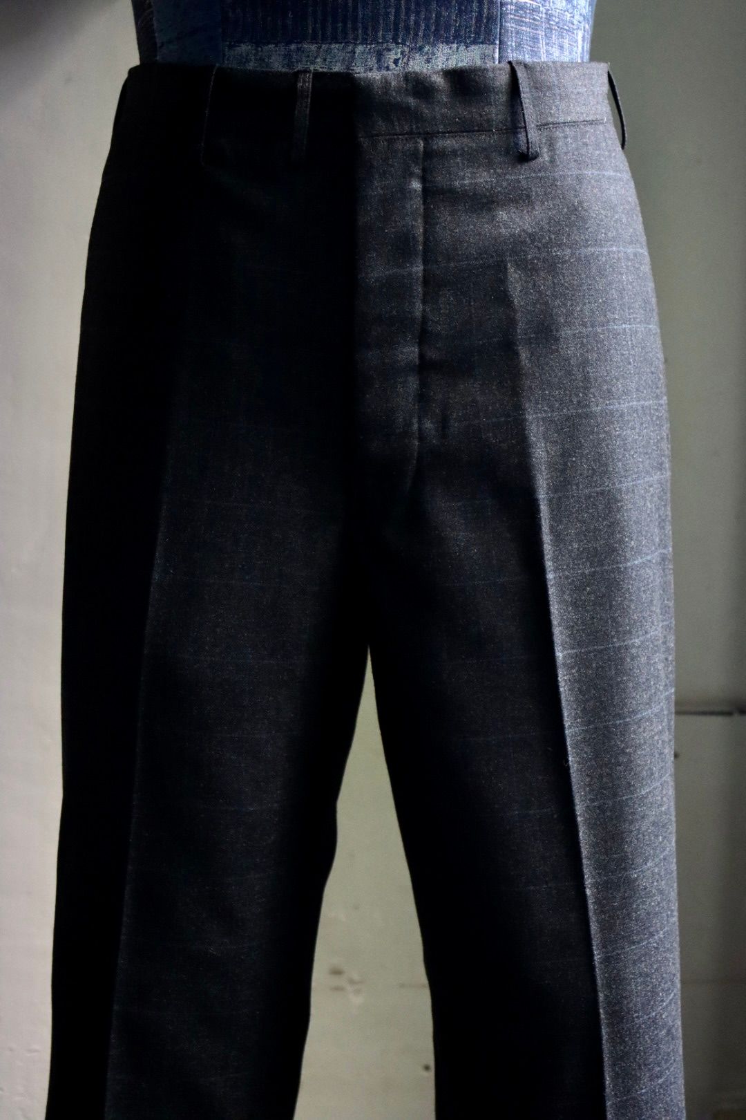 アプレッセ23AW Windowpane Trousers (23AAP-04-18M)CHARCOAL