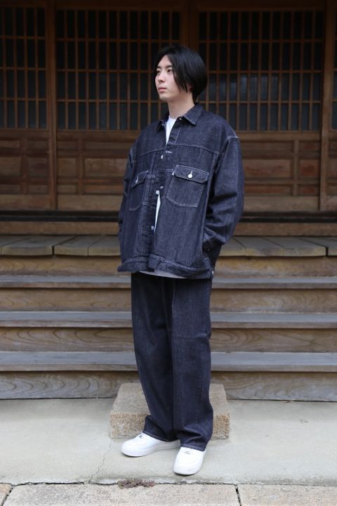 Graphpaper Colorfast Denim Jacket(GM213-30095B) style.2021.7.10.