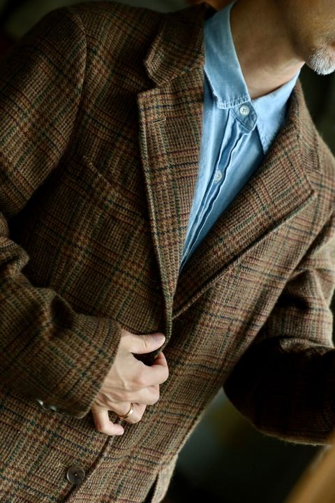 A.PRESSE 2026 STYLE2 Washed Alpaca Wool Tweed Jacketスタイル
