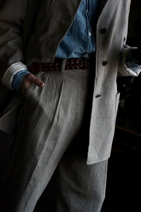 A.PRESSE 23SS Hunting Jacket & Herringbone Trousersスタイル.2023.3.5.