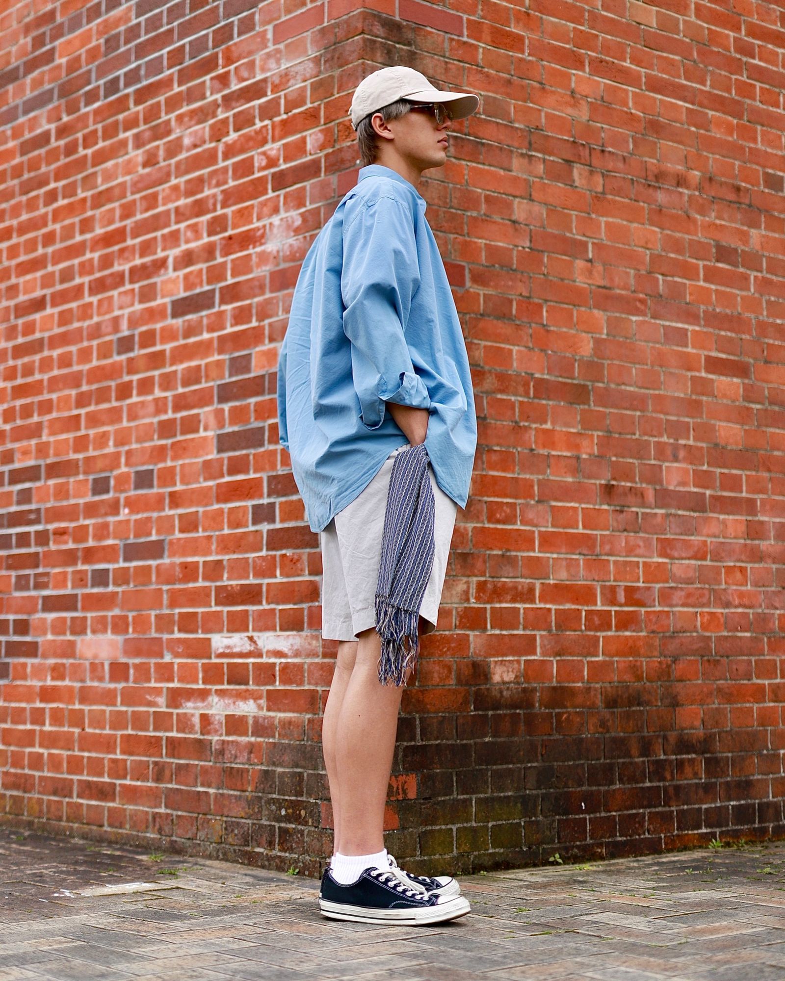 アプレッセ23SSシャツ Regular Collar Shirt(23SAP-02-09H)INDIGO