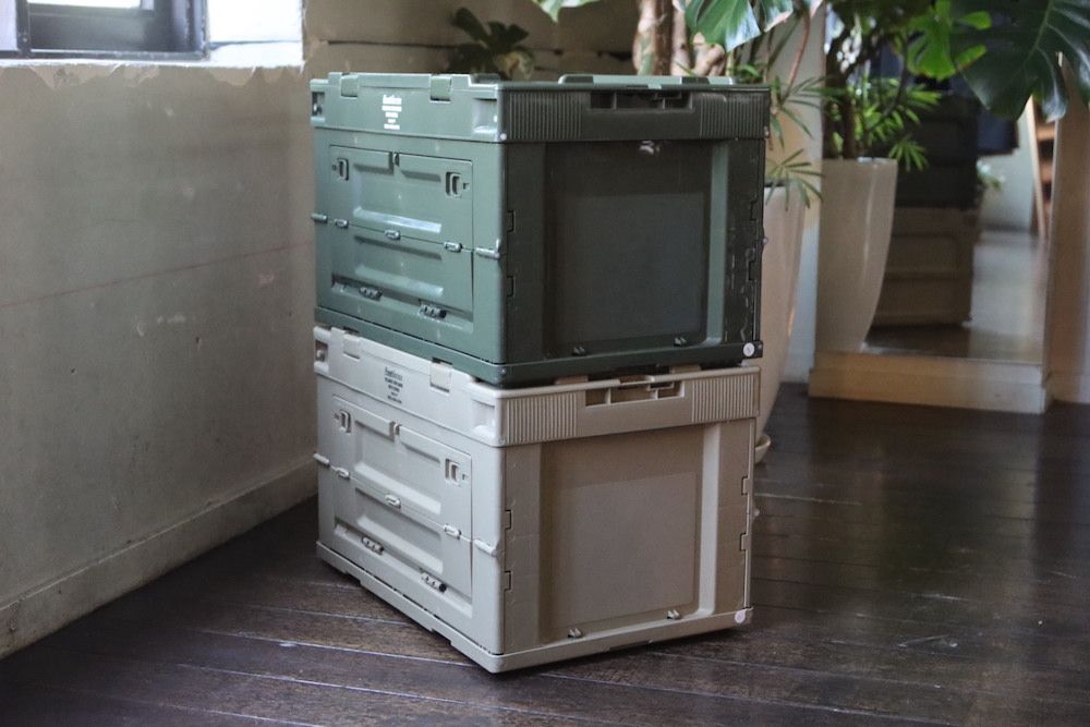 フレッシュサービス FOLDING CONTAINER w/2 DOORS "OLIVE"