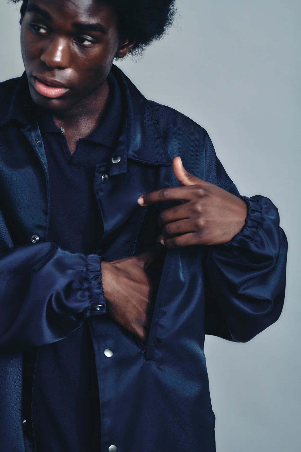 イズネス 26SS コーチジャケット Coach Jacket(26SS_24_1008SSJK08)NAVY☆新作発売！