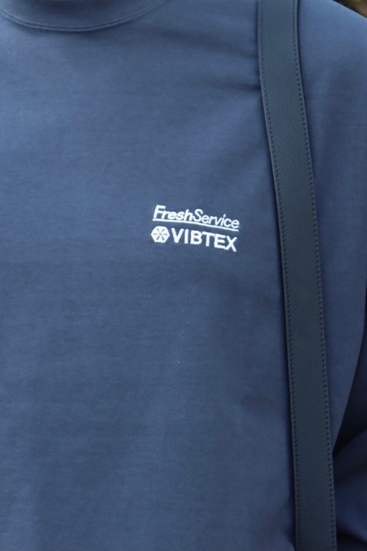 VIBTEX for FreshService “L/S CREW NECK TEE” style.2022.10.23