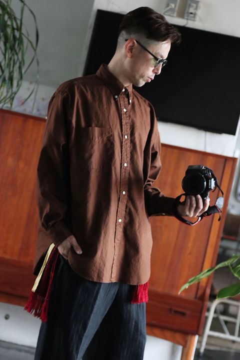 A.PRESSE BD Oxford Shirt(22SAP-02-05H)BROWN style