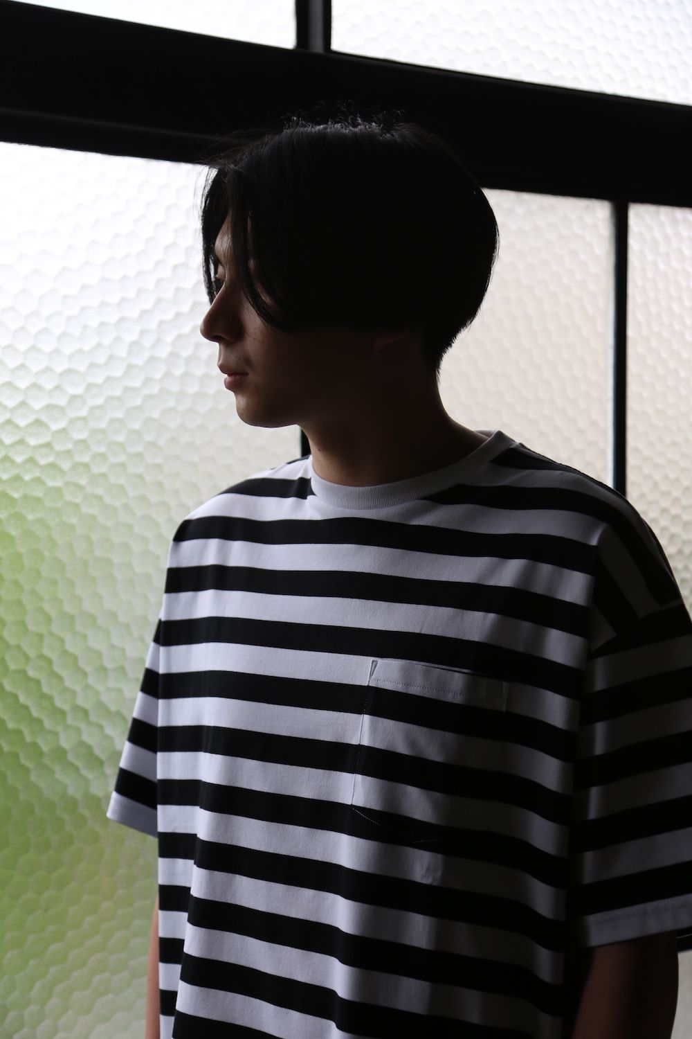 Graphpaper Border S/S Pocket Tee style.2021.5.2.