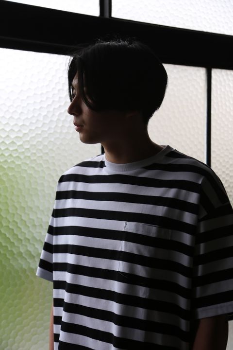 Graphpaper Border S/S Pocket Tee style.2021.5.2.