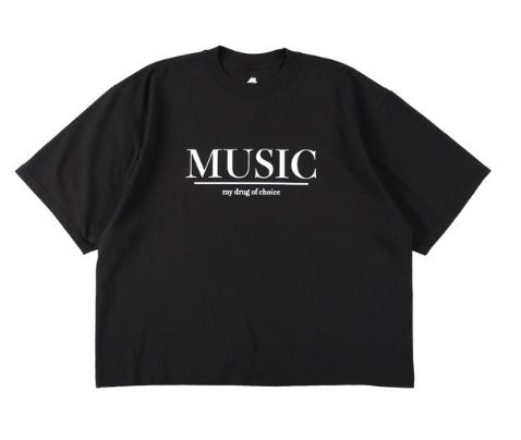 イズネスミュージック 25SS MUSIC MY DRAG T-SHIRT(IMP5_03_MUSIC MDDT01)BLACK