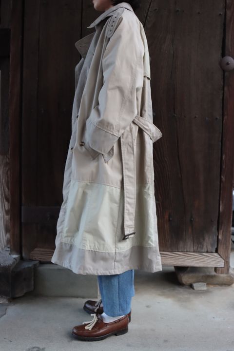 SEEALL RECONSTRUCTED TRENCH COAT(SAU23 CT601) MIX style. 2022.03.17.