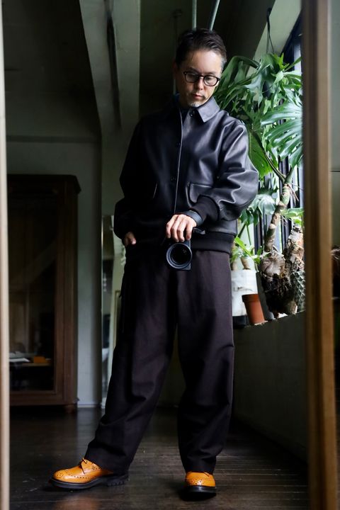 blurhms Wool Napping Side Seamless 4P Pantsスタイル.2024.8.24.