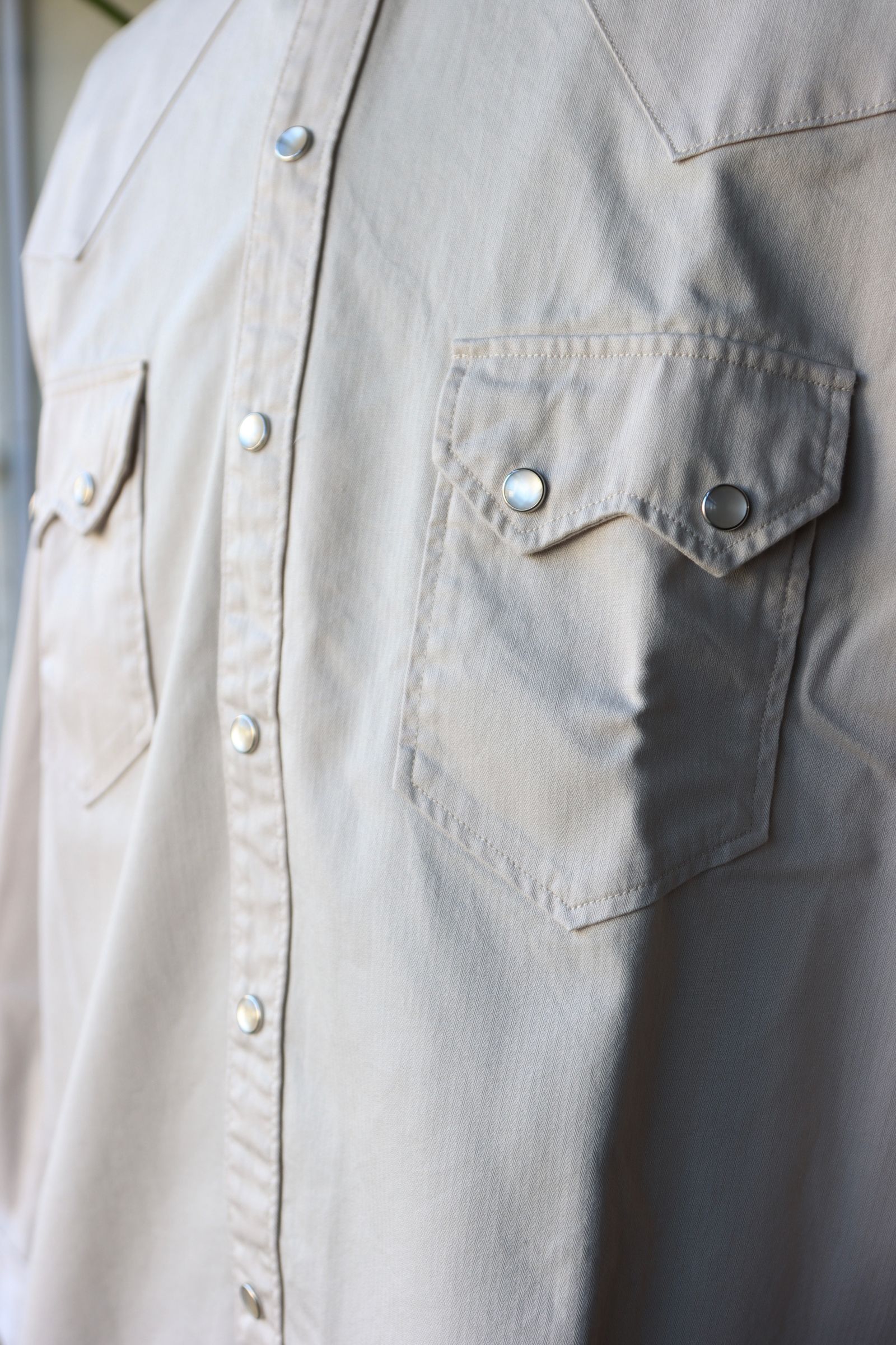 ファウンダ 25SS WESTERN SHIRT(015D251004)BEIGE