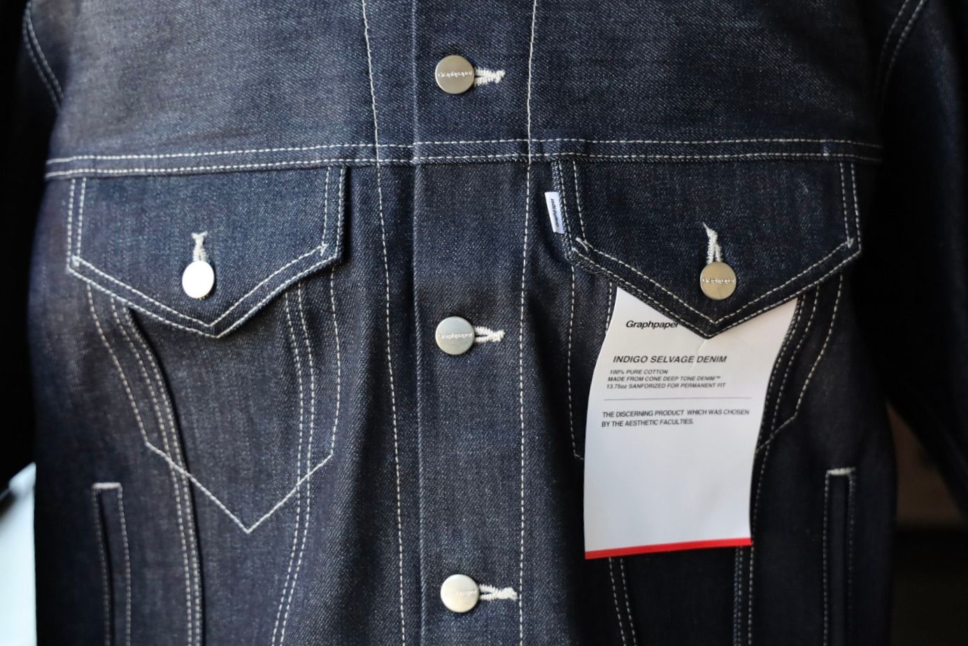 グラフペーパー 25AW Selvage Denim Trucker Jacket(GM253-20055RB)INDIGO_RIGID☆7月26日(土)発売！
