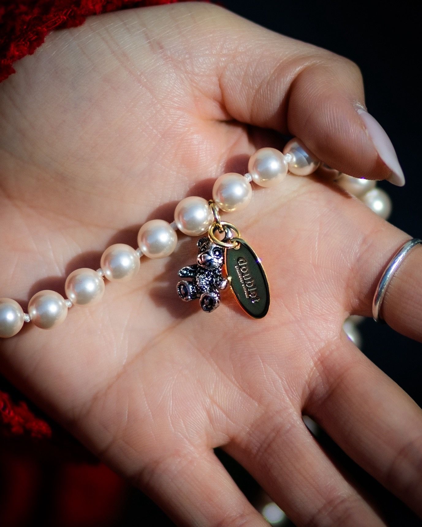 doublet ダブレット26SS FOOD SAMPLE PEARL NECKLACE (26SS83AC43) TOMATO★1月17日(土)11:00発売！