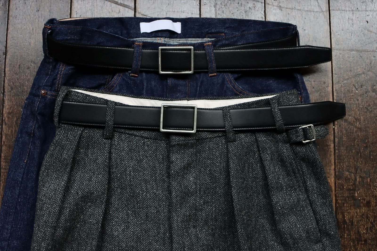 Graphpaper - グラフペーパー23SS Holeless Leather Classic Belt