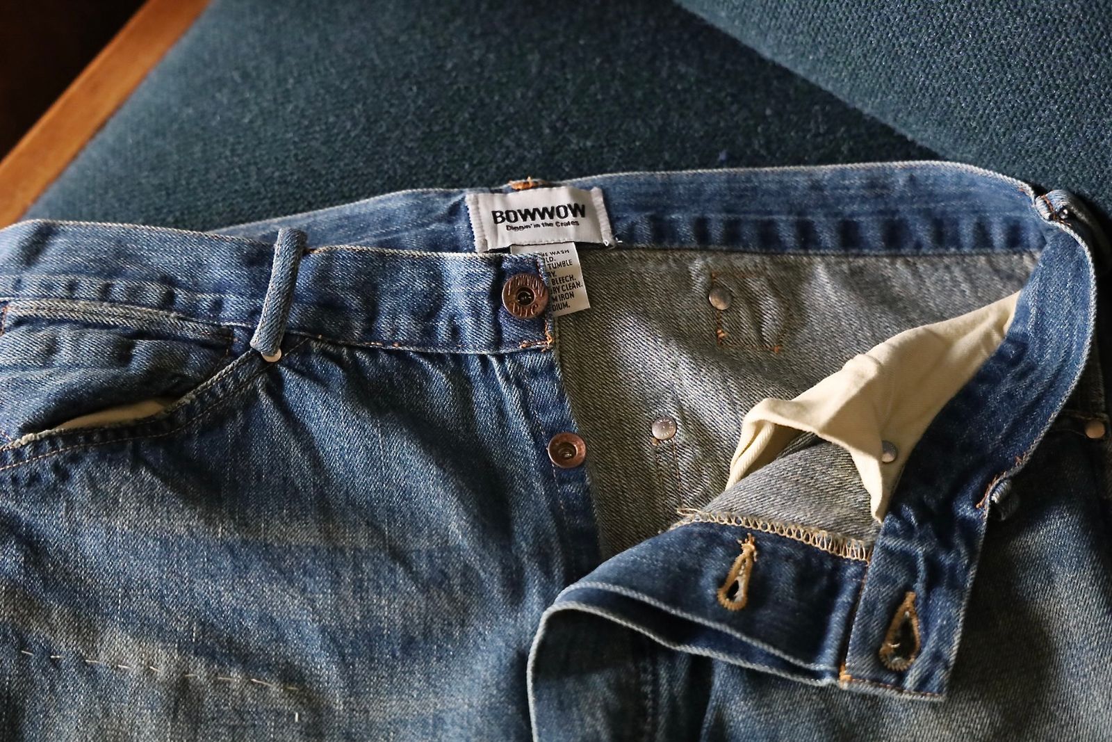 BOW WOW 25FWバウワウ  MINER'S REPAIRED DENIM WORK PANTS(BW252-MRDWP) AGED INDIGO
