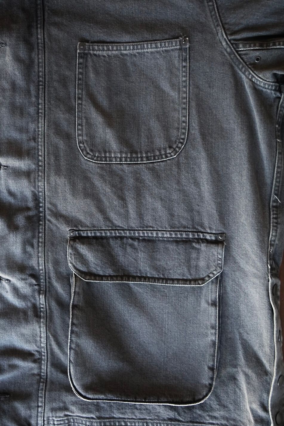ヨーク 25FW VINTAGED DENIM COVERALL HALF COAT(YK25FW01067C)BLACK☆9月6日(土)発売！